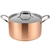 Lassani Tri-Ply Copper 20cm Casserole Stock Pot Lid Cookware Induction SS