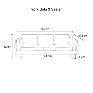 York Sofa 2 Seater
