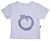 Plum Baby White T-Shirt with Blue Embroidery in 100% Cotton
