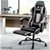 Reclining Office Desk Gaming Chair - Black and Grey