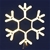 Jingle Jollys Christmas LED Motif Lights - Warm White Snowflake