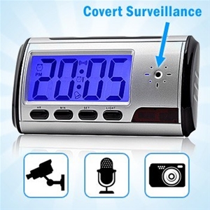 Stealth Surveillance LCD Alarm Clock