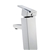 Square Chrome Counter Top/Above Basin Mixer Tap Tall Faucet