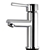 Round Chrome Basin Mixer Tap Brass Faucet Watermark and WELS Approved
