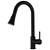 Black Pull Out Kitchen Mixer Tap Faucet Shower Spray Head Watermark WELS