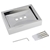 Square Chrome 304 Stainless Steel Soap Dish Holder