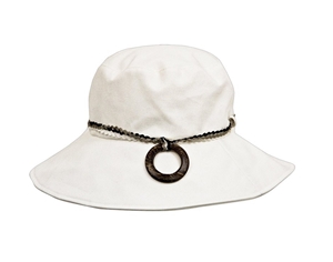 Dents Ladies Cotton Sunhat With Ring Tri