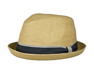 Dents Mens Paper Straw Trilby Hat