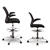 Veer Drafting Stool Office Chair Mesh Adjust Black Standing Desk Table