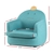 Keezi Kids Sofa Toddler Couch Lounge Chair Armchair Fabric Furniture