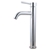 Round Chrome Tall Basin Mixer Tap Crooked Water Spout