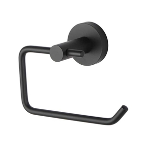 Round Black Toilet Paper Roll Holder Wal