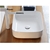 385 x 385 x 140mm Bathroom Square Above Counter White Ceramic Wash Basin