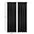 Artqueen 2x Pinch Pleat Blackout Blockout Curtains Darkening 240x230cm BK