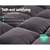 Giselle Double Mattress Topper Pillowtop 1000GSM Charcoal Microfibre Bamboo