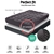 Giselle King Single Mattress Topper Pillowtop 1000GSM Charcoal Microfibre