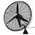 Devanti Industrial Wall Mounted Fan – Black