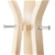 Artiss Wooden Coat Hanger Stand - Beige