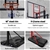 Everfit 3.05M Portable Basketball Stand System Height Adjustable Black