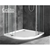 Cefito Shower Base Over Tray Acrylic ABS Fiberglass Curved 800mm Bathroom