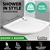 Cefito Shower Base Over Tray Acrylic ABS Fiberglass Curved 900mm Bathroom