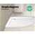 Cefito Shower Base Over Tray Acrylic ABS Fiberglass Curved 900mm Bathroom