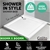Cefito Shower Base Over Tray Acrylic ABS Fiberglass Square 900mm Bathroom