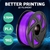 3D Printer Filament PLA 1.75mm 1kg Roll Accuracy 0.02mm Spool Purple