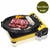 Portable Butane Stove Gas Burner Yellow with Korean BBQ Grill Round