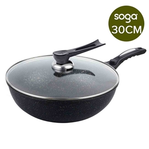 SOGA Ceremic Coated Non-Stick Fry Pan wi