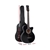 ALPHA 38 Inch Wooden Acoustic Guitar Classical Folk Full Size Black