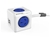 Allocacoc Extended PowerCube 5 Outlets with 2 USB Charging, 3M- Blue