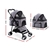 i.Pet Pet Stroller Dog Cat Cage Carrier Pushchair Foldable 3 IN 1 Seat