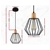 Artiss 2x Wood Pendant Light Modern Ceiling Lighting Wire Lamp Bar