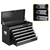 Giantz Tool Box Chest Cabinet Trolley Cart Garage Toolbox Storage - Black
