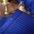 Kensington 1200TC 100% Egyptian Cotton Sheet Set In Stripe-Single - Indigo