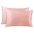 Royal Comfort Mulberry Silk Pillowcase Twin Pack - Living Coral