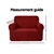 Artiss High Stretch Sofa Cover Couch Protector Slipcovers 1 Seater Burgundy