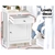 Artiss Bedside Tables Big Storage Drawers Cabinet Nightstand Chest White