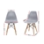 Artiss 4x Retro Replica Eames Dining DSW Chairs Cafe Beech Wood Legs Grey