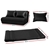 Artiss Lounge Sofa DOUBLE Floor Recliner Chair Folding PU leather Black