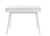 Oscar Bevelled Edge High Gloss 2 Drawer Desk - White