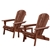 Gardeon 3pc Outdoor Setting Chairs Table Wooden Adirondack Lounge Garden