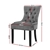 Artiss 2x Dining Chairs French Provincial Chair Wooden Velvet Fabric Grey
