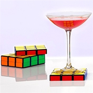 Rubiks Cube Drink Coasters