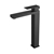 Solid Brass Square Black Tall Basin Mixer Tap Vanity Tap Bench Top