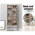 Artiss CD/DVD Media Storage Display Shelf Folding Bookshelf Bluray Rack Oak