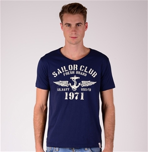 The Fresh Brand Slim Fit Sailor Club Tee