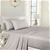 Royal Comfort Blended Bamboo Sheet Set with Stripes - King - Silver Grey