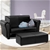 Keezi Kids Sofa Armchair Footstool Set Black Lounge Chair Lounge Couch